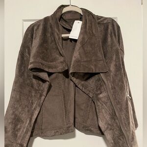 Brown suede jacket